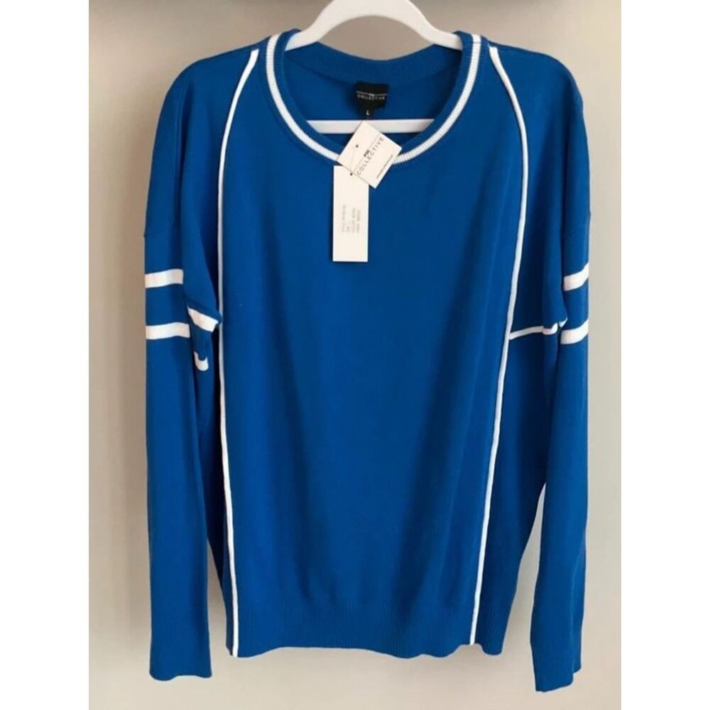 PSK Collective - Varsity Sweater - Blue and White - $69 - Brand New!
